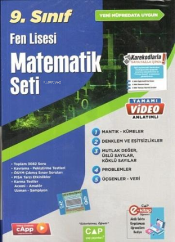 09.Sınıf Set Fen Lisesi Matematik - 2023