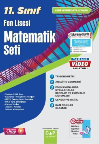 11.Sınıf Set Fen Lisesi Matematik - 2023