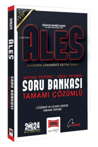 2024 ALES Vip Sayısal-Sözel Yetenek Tamamı Çözümlü Soru Bankası