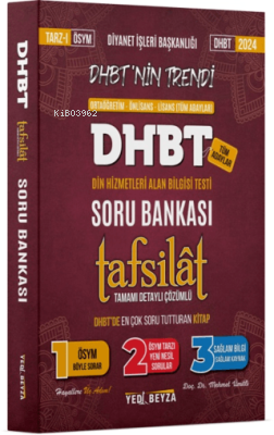 2024 DHBT Tafsilat Tamamı Çözümlü Soru Bankası