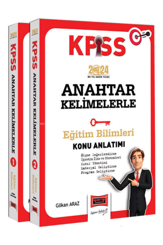 2024 KPSS Eğitim Bilimleri Anahtar Kelimelerle Konu Anlatımı (2 Kitap)