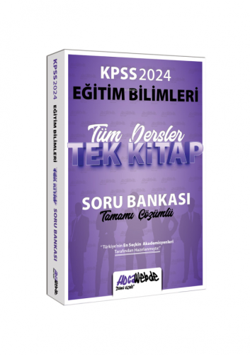 2024 KPSS Eğitim Bilimleri Tüm Dersler Tamamı Çözümlü Tek Kitap Soru B