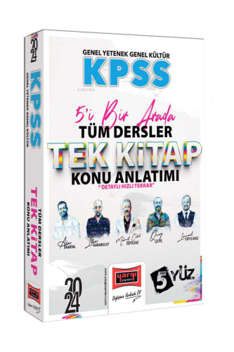 2024 KPSS Genel Kültür Genel Yetenek 5'i Bir Arada Tüm Dersler Tek Kit