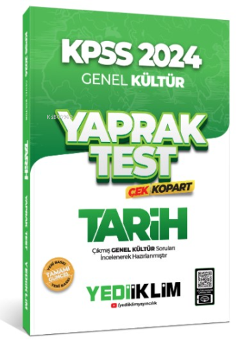 2024 KPSS Genel Kültür Tarih Çek Kopart Yaprak Test