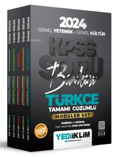 2024 KPSS Genel Yetenek Genel Kültür Modüler Set Soru Bankası