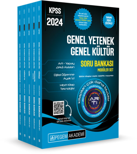 2024 KPSS Genel Yetenek Genel Kültür Tamamı Çözümlü Soru Bankası Seti 