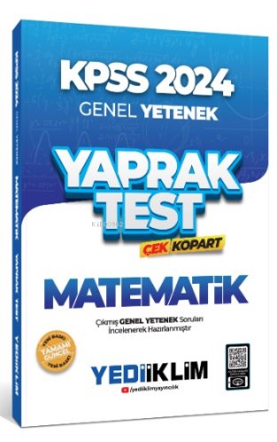 2024 KPSS Genel Yetenek Matematik Çek Kopart Yaprak Test