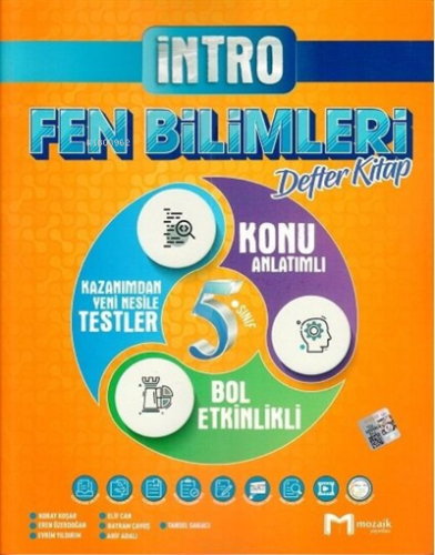 5.Sınıf Mozaik İntro Defter Fen Bilimleri - 2022