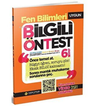 6.Sınıf Bilgili Ön Test Fen Bilimleri