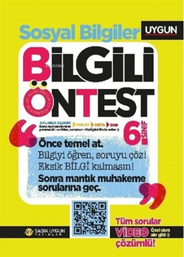 6.Sınıf Bilgili Ön Test Sosyal Bilgiler