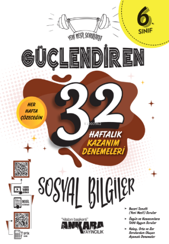 6. Sınıf Güçlendiren 32 Haftalık Sosyal Bilgiler Kazanım Denemeleri