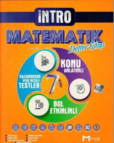 7.Sınıf Mozaik İntro Defter Matematik - 2022