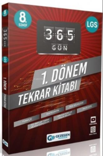 8.Sınıf 365 Gün 1.Dönem Tekrar Kitabı (Yeni)