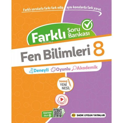 8.Sınıf Fen Bilimleri Farklı Soru Bankası