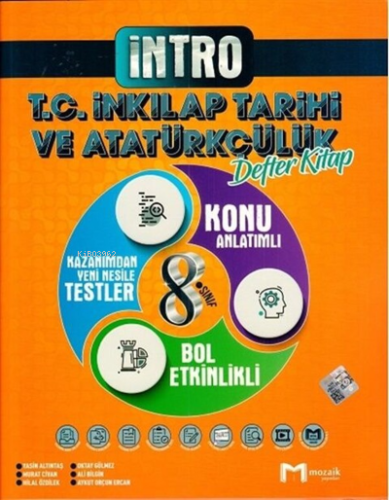 8.Sınıf Mozaik İntro Defter İnkılap Tarihi - 2022