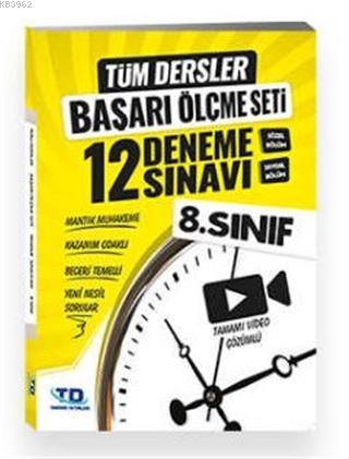 8. Sınıf Tüm Dersler Başarı Ölçme Seti 12 Deneme Sınavı