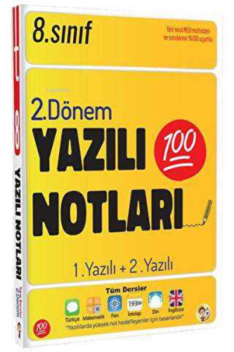 8. Sınıf Yazılı Notları 2. Dönem 1 ve 2. Yazılı