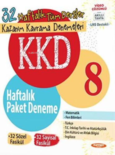 8 Tüm Dersler Haftalık Paket Deneme (64 Fasikül)