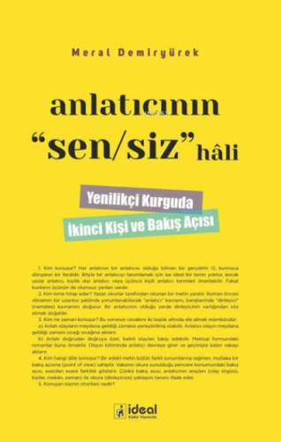 Anlatıcının Sensiz Hali