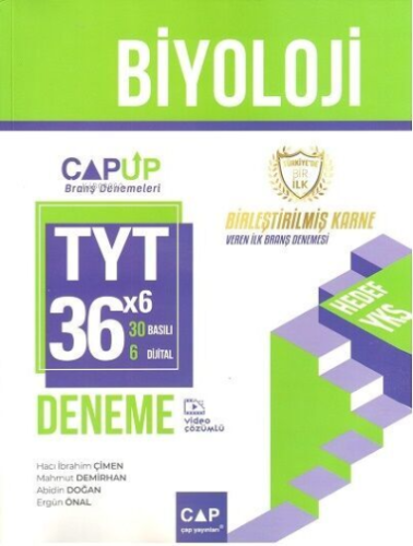 Çap Yayınları TYT Biyoloji 30 x 6 Up Deneme