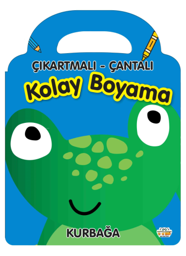 Çıkartmalı Çantalı Kolay Boyama - Kurbağa