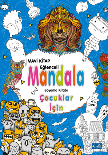 Çocuklar İçin Mandala - Mavi