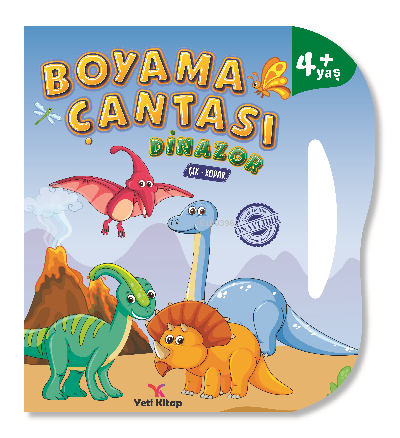 Dinozorlar çantalı boyama kitabı