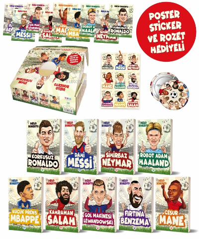 Efsane Futbolcular Kutulu Set (9 Kitap Takım)