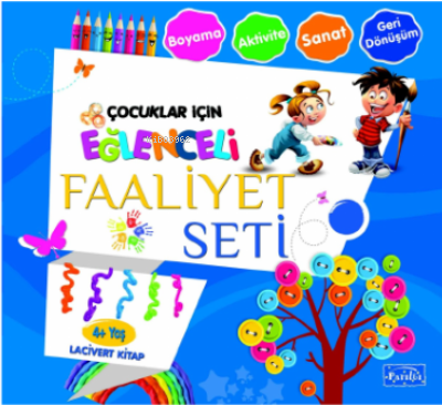 Eğlenceli Faaliyet Seti Lacivert Kitap– 4 Yaş Üzeri