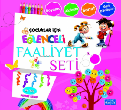 Eğlenceli Faaliyet Seti Pembe Kitap– 4 Yaş Üzeri