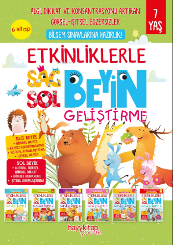 Etkinliklerle Sağ Beyin Sol Beyin Geliştirme (7 yaş) 6'lı Set