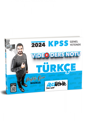 HocaWebde Yayınları 2024 KPSS Genel Yetenek Türkçe Video Ders Notu