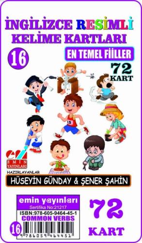 İngilizce 16.En Temel Fiiller / Resimli Kelime Kartları 72-Kart