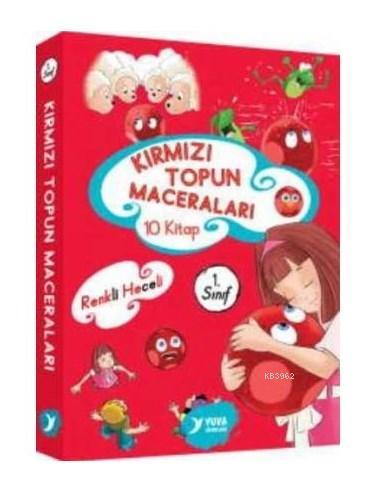 Kırmızı Topun Maceraları (10 Kitap Takım) 1. Sınıf El Yazılı Renkli He