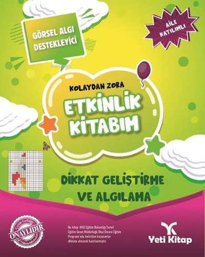 Kolaydan Zora Etkinlik Kitabım - Dikkat Geliştirme ve Algılama