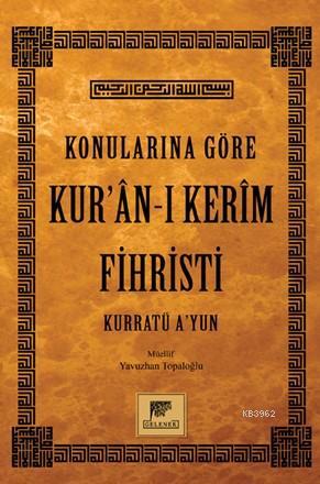 Konularına Göre Kur'an-ı Kerim Fihristi