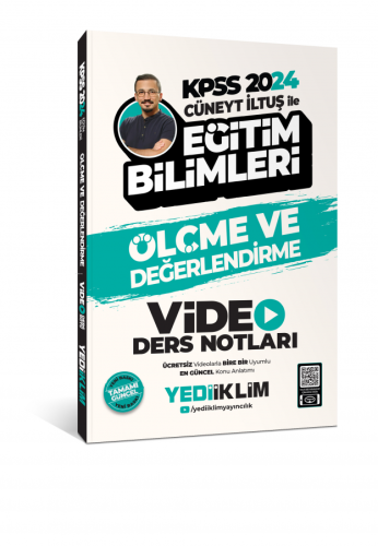 KPSS 2024 Cüneyt İltuş ile Ölçme Ve Değerlendirme Video Ders Notları