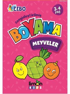 Meyveler Boyama Kitabı Limon Kids