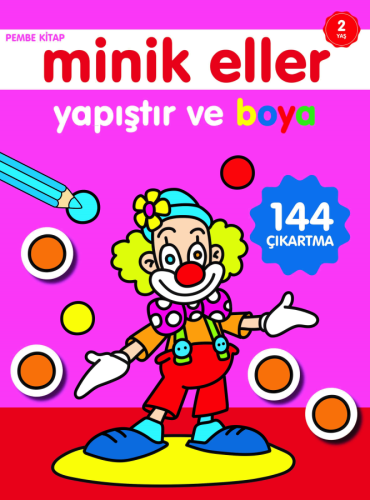 Minik Eller Yapıştır ve Boya;Pembe Kitap