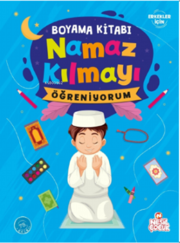 Namaz Kılmayı Öğreniyorum (Erkek) - Boyama Kitabı