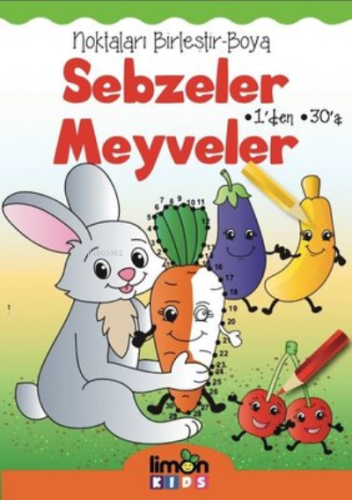 Sebzeler Meyveler-Noktaları Birleştir-Boya