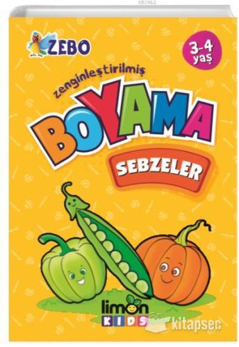 Sebzelerr Boyama Kitabı Limon Kids