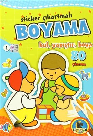 Sticker Çıkartmalı Boyama (6 Kitap Takım) Bul, Yapıştır, Boya