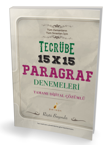 Tecrübe 15x15 Dijital Çözümlü Paragraf Denemeleri