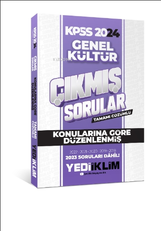 Yediiklim Yayınları 2024 KPSS Genel Kültür Konularına Göre Tamamı Çözü