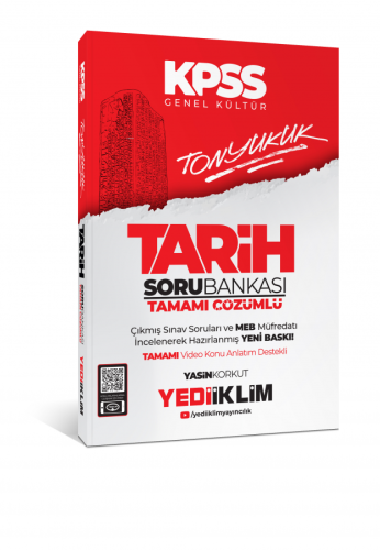 Yediiklim Yayınları 2024 Kpss Tonyukuk Tarih Tamamı Çözümlü Soru Banka