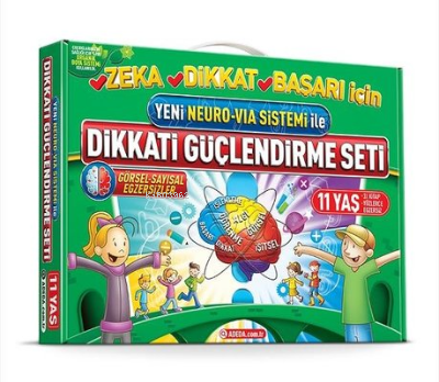 Yeni Neuro-Via Sistemi ile Dikkati Güçlendirme Seti 11 Yaş (3 Kitap)